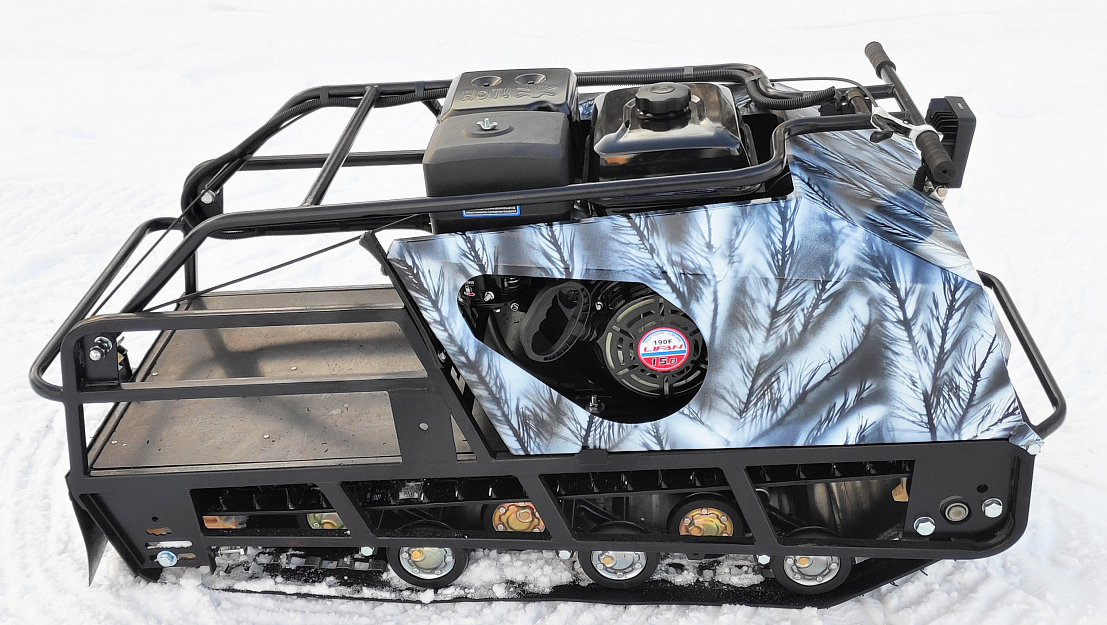 Мотобуксировщик Irondog (Железная собака) M600 15 л.с. Камуфляж Охотник